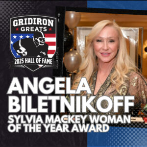 Angela Biletnikoff Receives Sylvia Mackey 2025 Woman of the Year Award